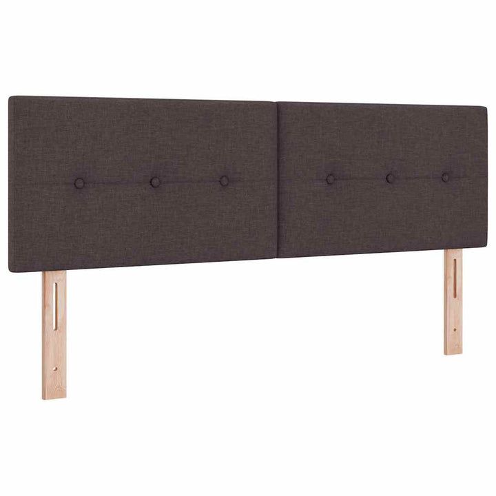 Bäddfjäder Med Led-Ljusslingor Mörkbrun 140 X 190 Cm Tyg