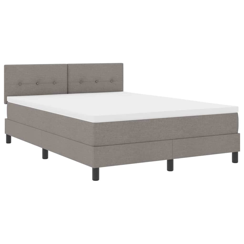 Bäddfjäder Med Led-Ljusslingor Taupe 140 X 190 Cm Tyg