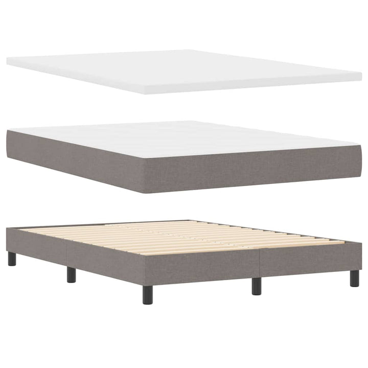 Bäddfjäder Med Led-Ljusslingor Taupe 140 X 190 Cm Tyg