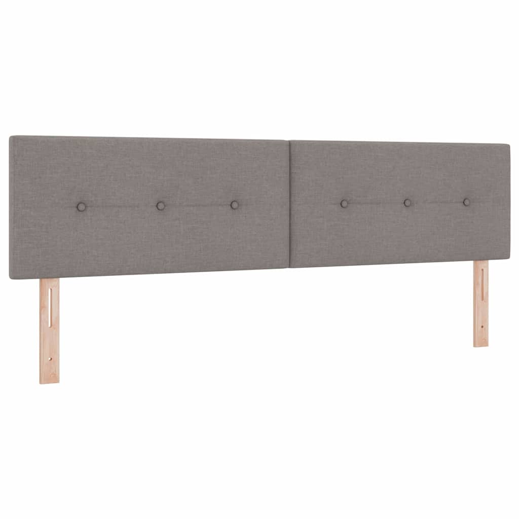 Bäddfjäder Med Madrass Med Led Taupe 180 X 200 Cm Tyg