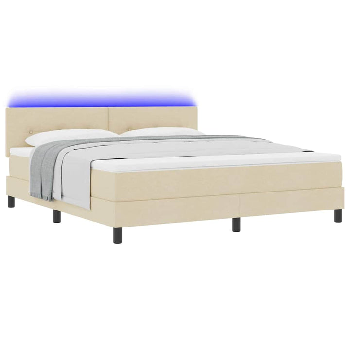 Bäddfjäder Med Madrass Med Led Kräm 180 X 200 Cm Tyg