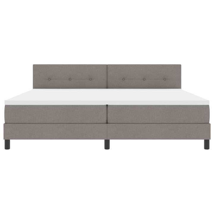 Bäddfjäder Med Madrass Med Led Taupe 200 X 200 Cm Tyg