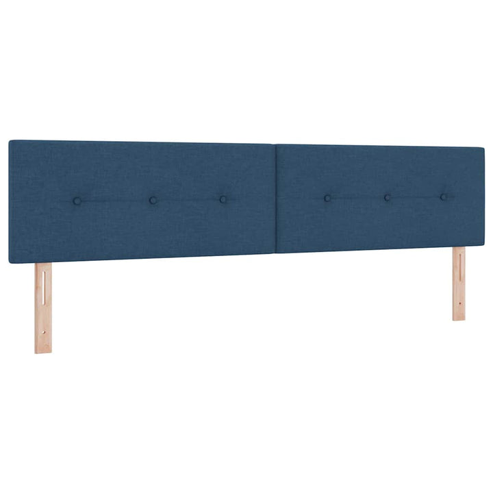 Bäddfjäder Med Madrass Med Led Blå 200 X 200 Cm Tyg