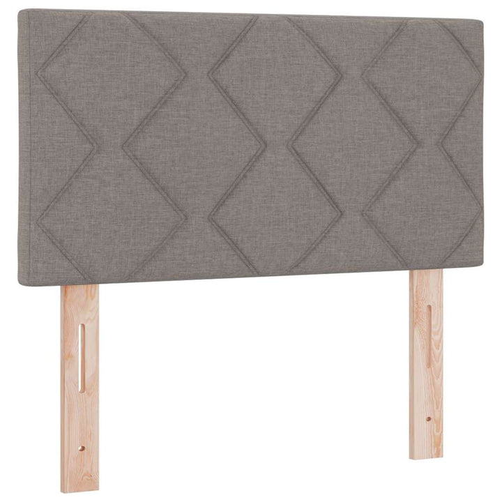 Bäddfjäder Med Madrass Med Led Taupe 80 X 200 Cm Tyg