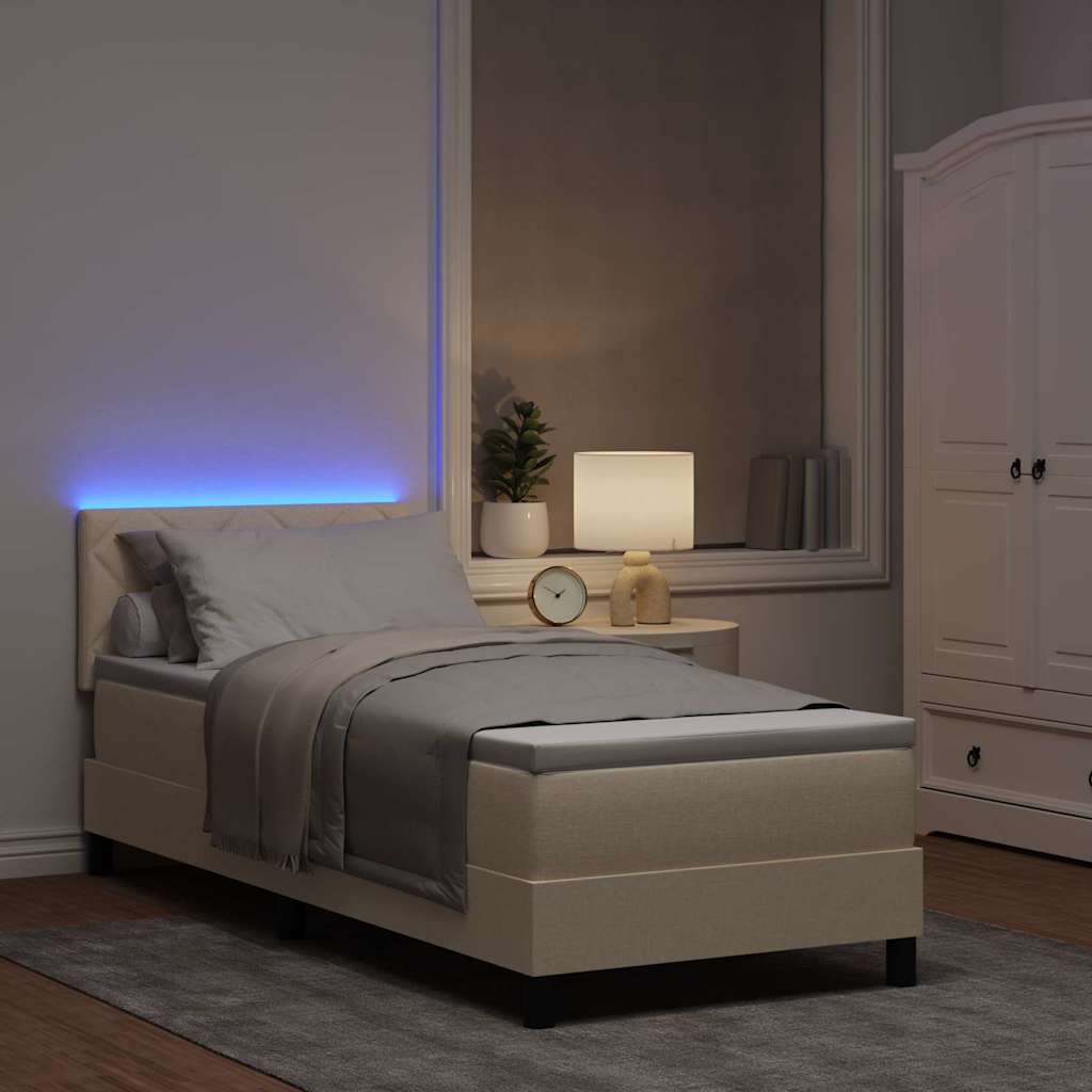Bäddfjäder Med Madrass Med Led Kräm 80 X 200 Cm Tyg