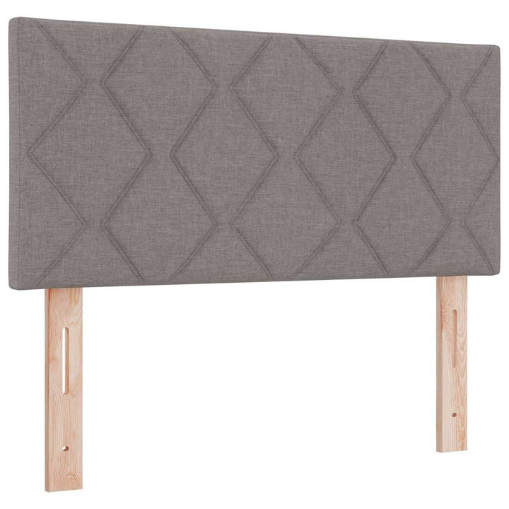Bäddfjäder Med Madrass Med Led Taupe 90 X 190 Cm Tyg