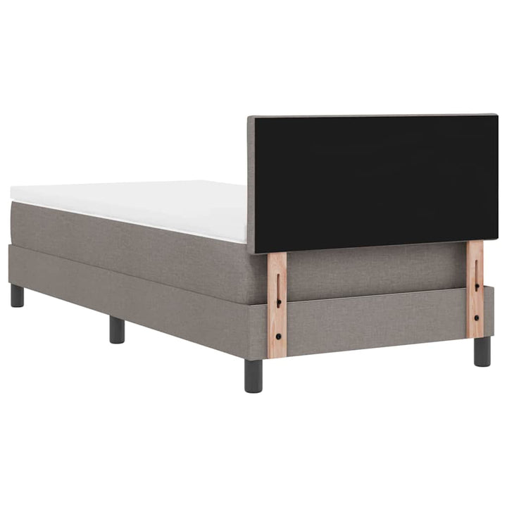 Bäddfjäder Med Madrass Med Led Taupe 90 X 190 Cm Tyg