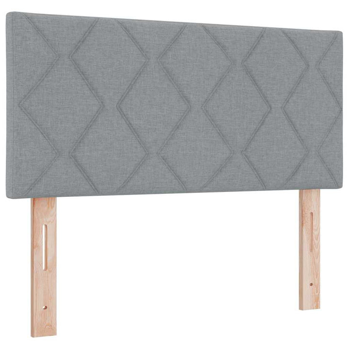 Bäddfjäder Med Led-Ljusslingor Ljusgrå 90 X 200 Cm Tyg