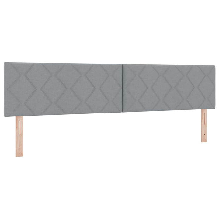 Bäddfjäder Med Led-Ljusslingor Ljusgrå 200 X 200 Cm Tyg
