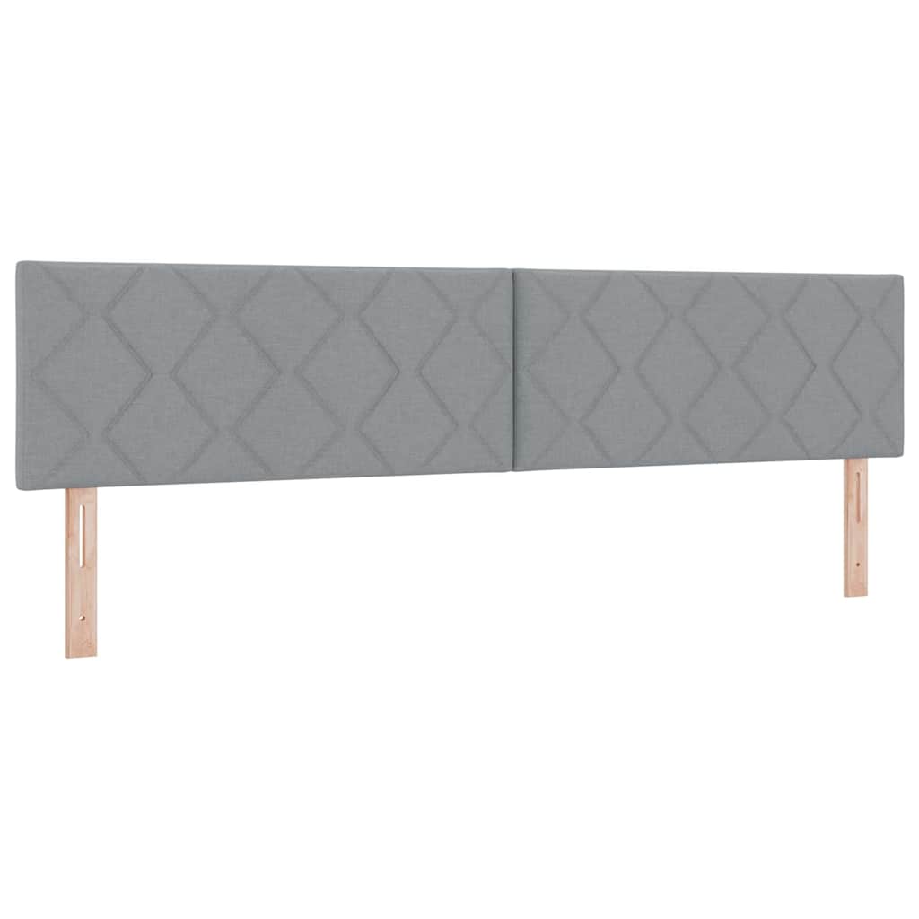 Bäddfjäder Med Led-Ljusslingor Ljusgrå 200 X 200 Cm Tyg