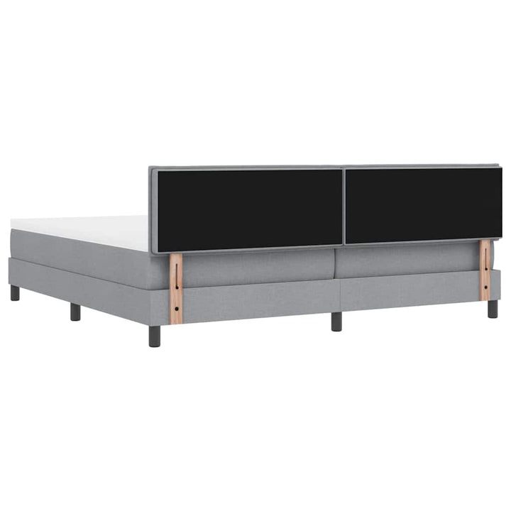 Bäddfjäder Med Led-Ljusslingor Ljusgrå 200 X 200 Cm Tyg