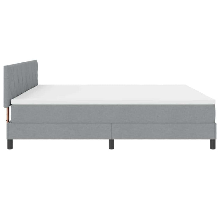 Bäddfjäder Med Led-Ljusslingor Ljusgrå 200 X 200 Cm Tyg