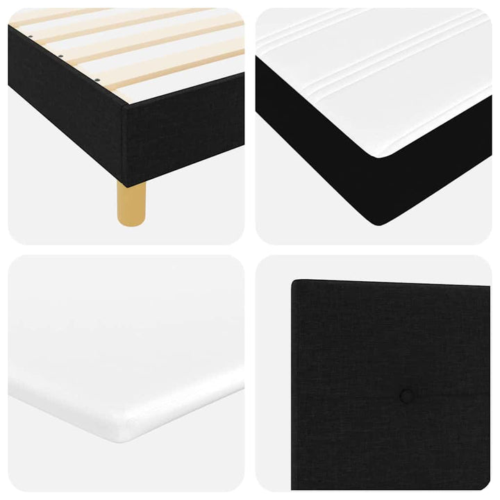 Led Box Säng Med Led-Ljusslingor Tyg