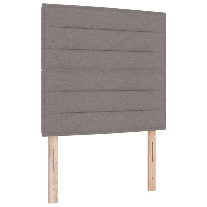 Bäddfjäder Med Madrass Med Led Taupe 120 X 190 Cm Tyg