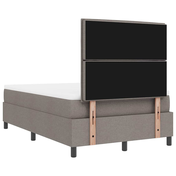 Bäddfjäder Med Madrass Med Led Taupe 120 X 190 Cm Tyg