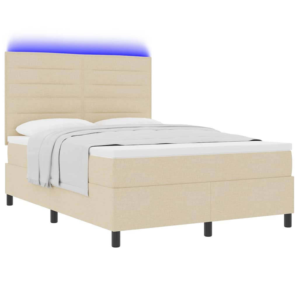 Bäddfjäder Med Madrass Med Led Kräm 140 X 200 Cm Tyg