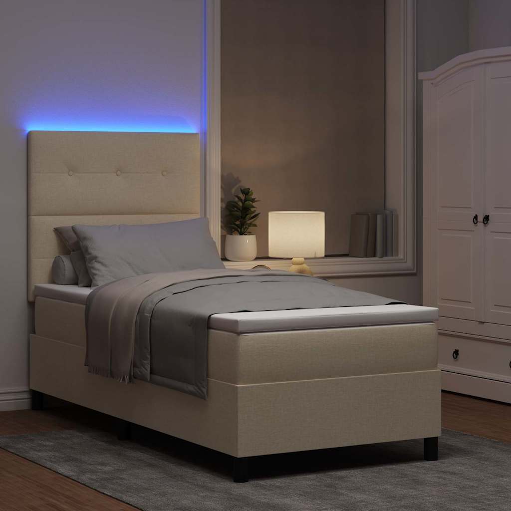 Bäddfjäder Med Madrass Med Led Kräm 90 X 200 Cm Tyg