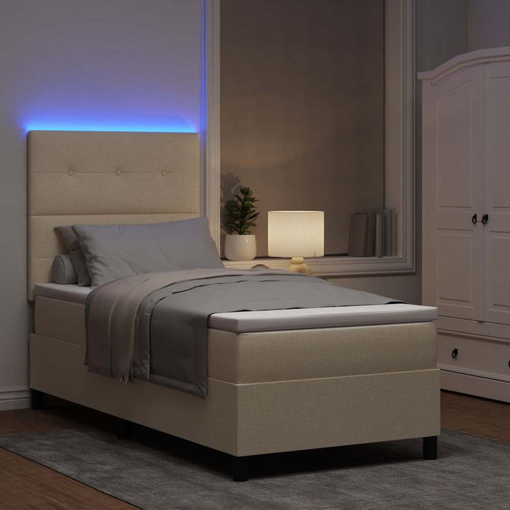 Bäddfjäder Med Madrass Med Led Kräm 90 X 200 Cm Tyg