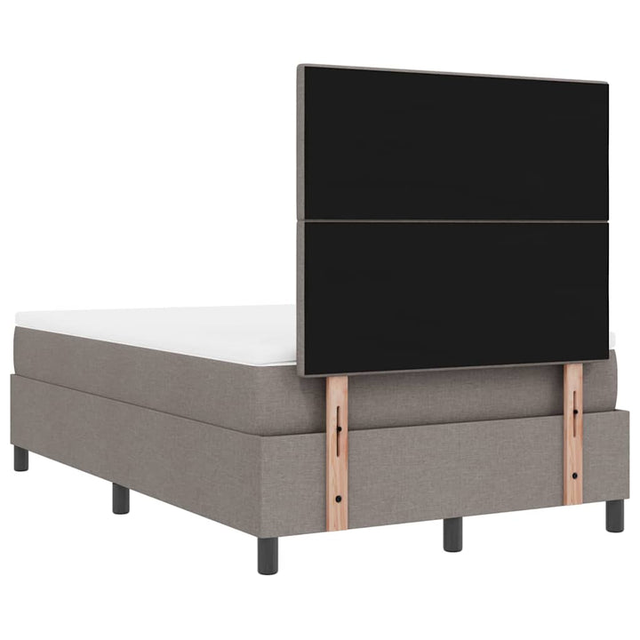 Bäddfjäder Med Madrass Med Led Taupe 120 X 190 Cm Tyg