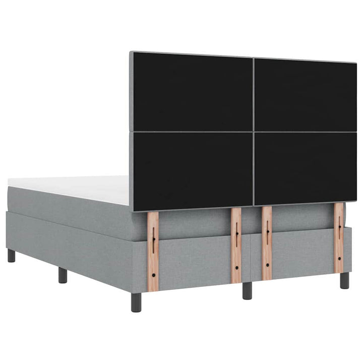 Bäddfjäder Med Led-Ljusslingor Ljusgrå 140 X 190 Cm Tyg
