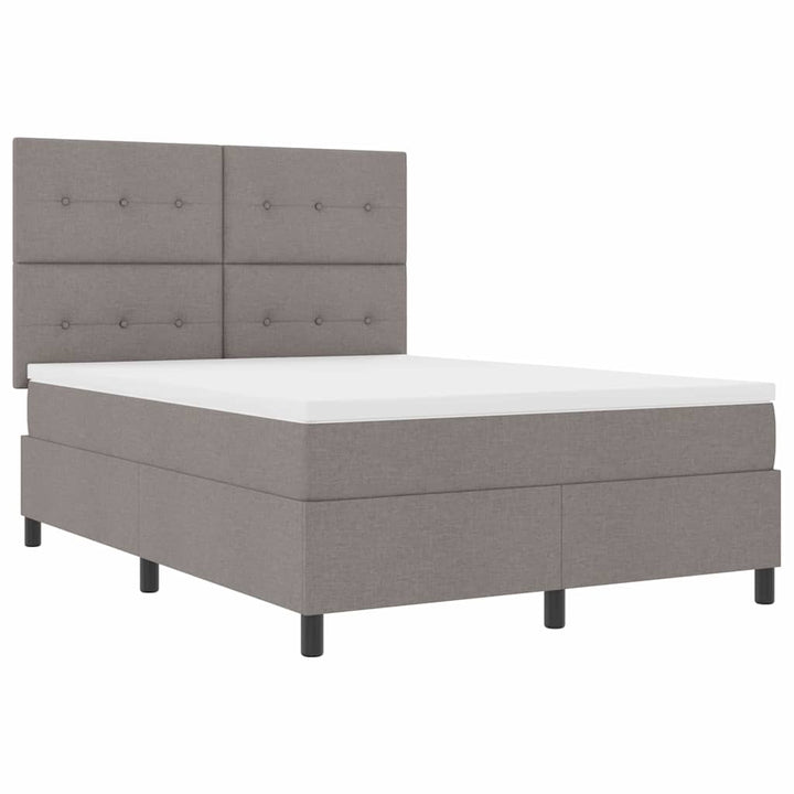 Bäddfjäder Med Led-Ljusslingor Taupe 140 X 190 Cm Tyg