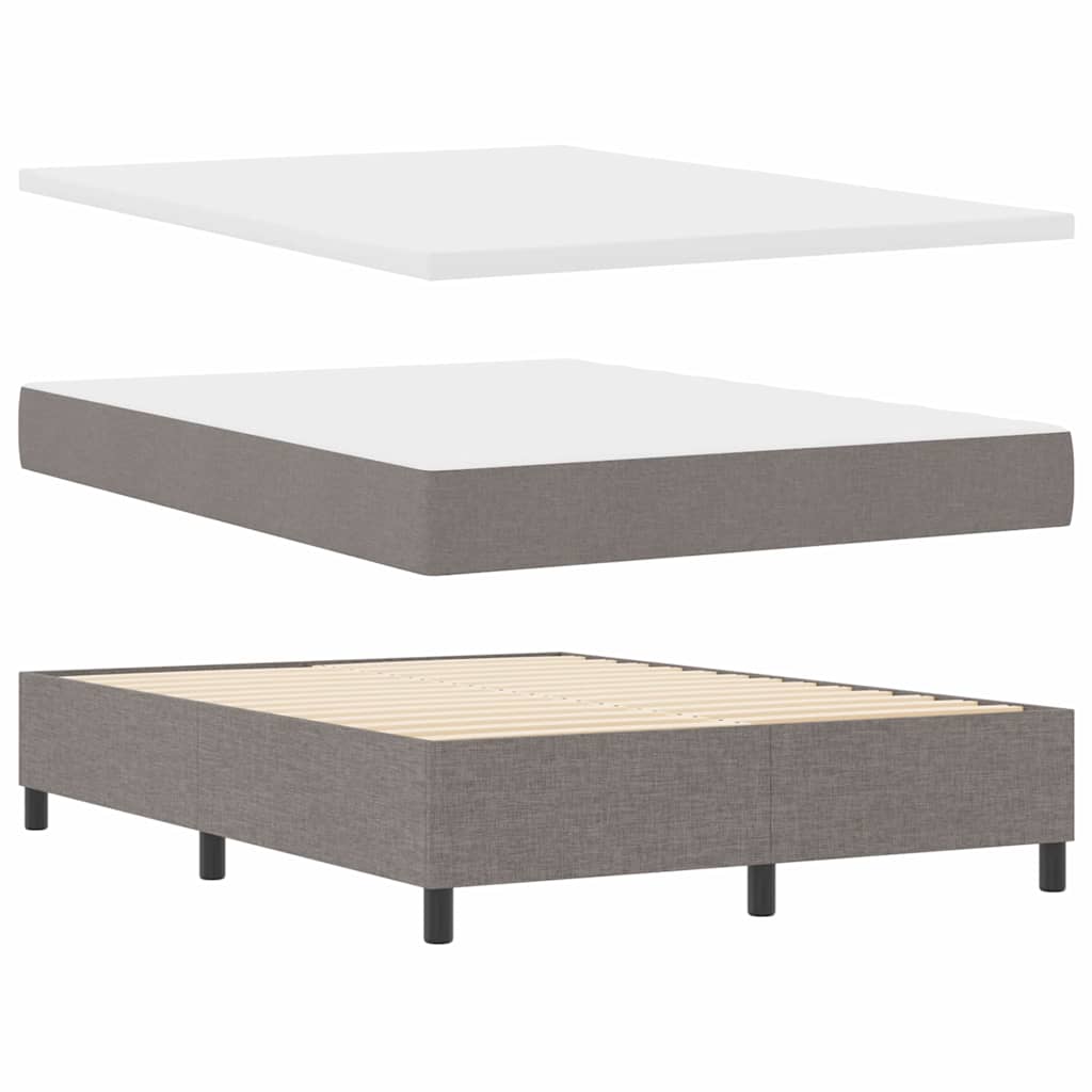Bäddfjäder Med Led-Ljusslingor Taupe 140 X 190 Cm Tyg