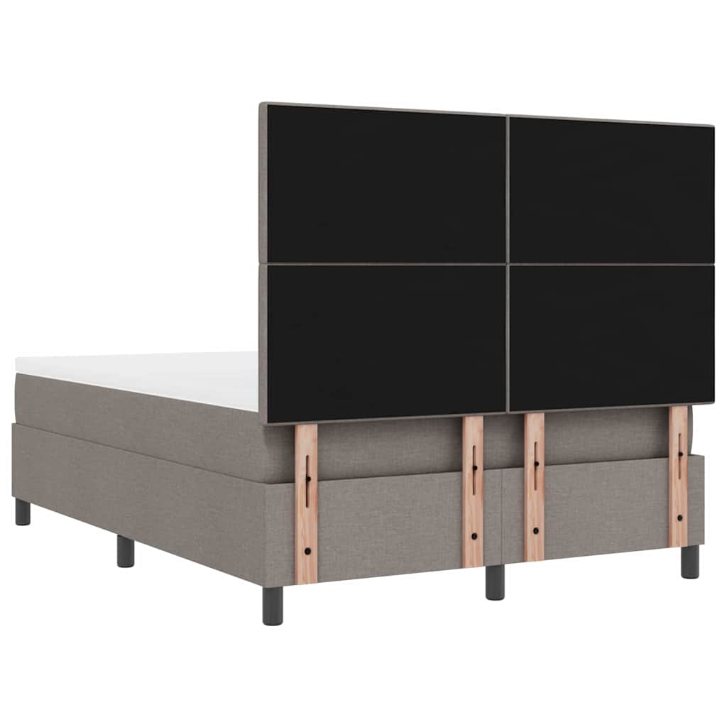 Bäddfjäder Med Led-Ljusslingor Taupe 140 X 190 Cm Tyg