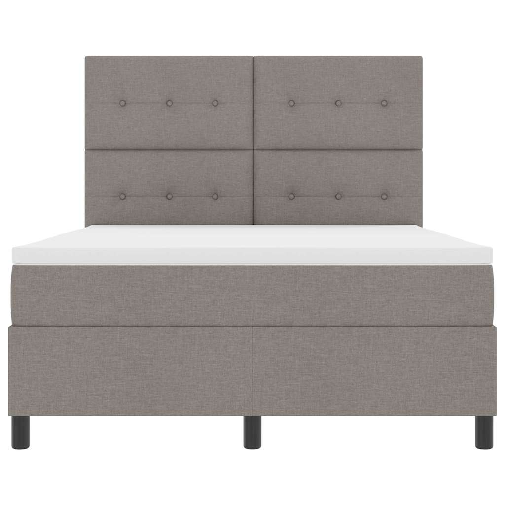 Bäddfjäder Med Led-Ljusslingor Taupe 140 X 190 Cm Tyg