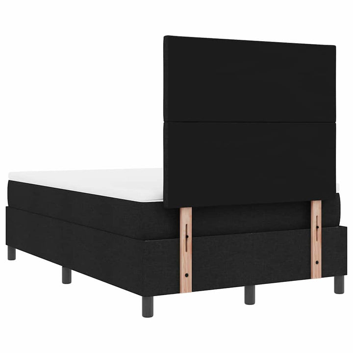 Bäddfjäder Med Madrass Med Led Svart 120 X 190 Cm Tyg