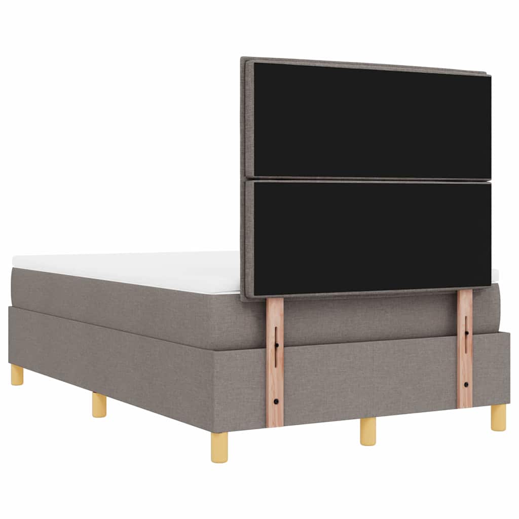 Bäddfjäder Med Huvudgavel Taupe 190 X 120 Cm Tyg