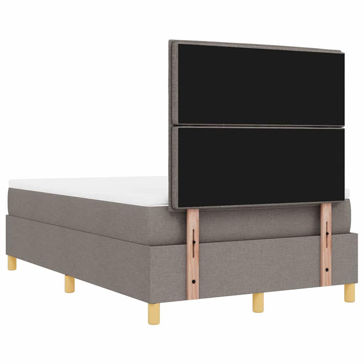 Bäddfjäder Med Huvudgavel Taupe 190 X 120 Cm Tyg