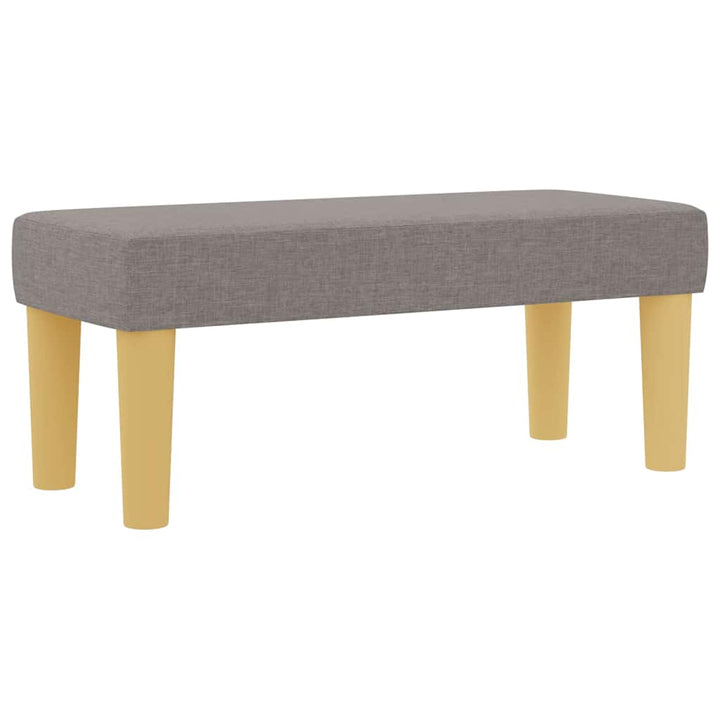 Bäddfjäder Med Kudde Med Huvudgavel Taupe 200 X 80 Cm Tyg