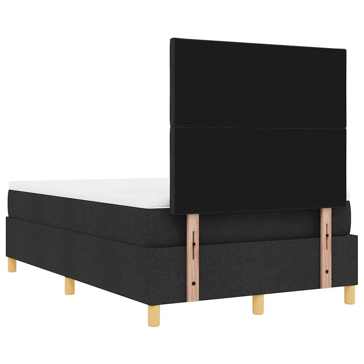 Bäddfjäder Med Kudde Med Huvudgavel Svart 200 X 120 Cm Tyg