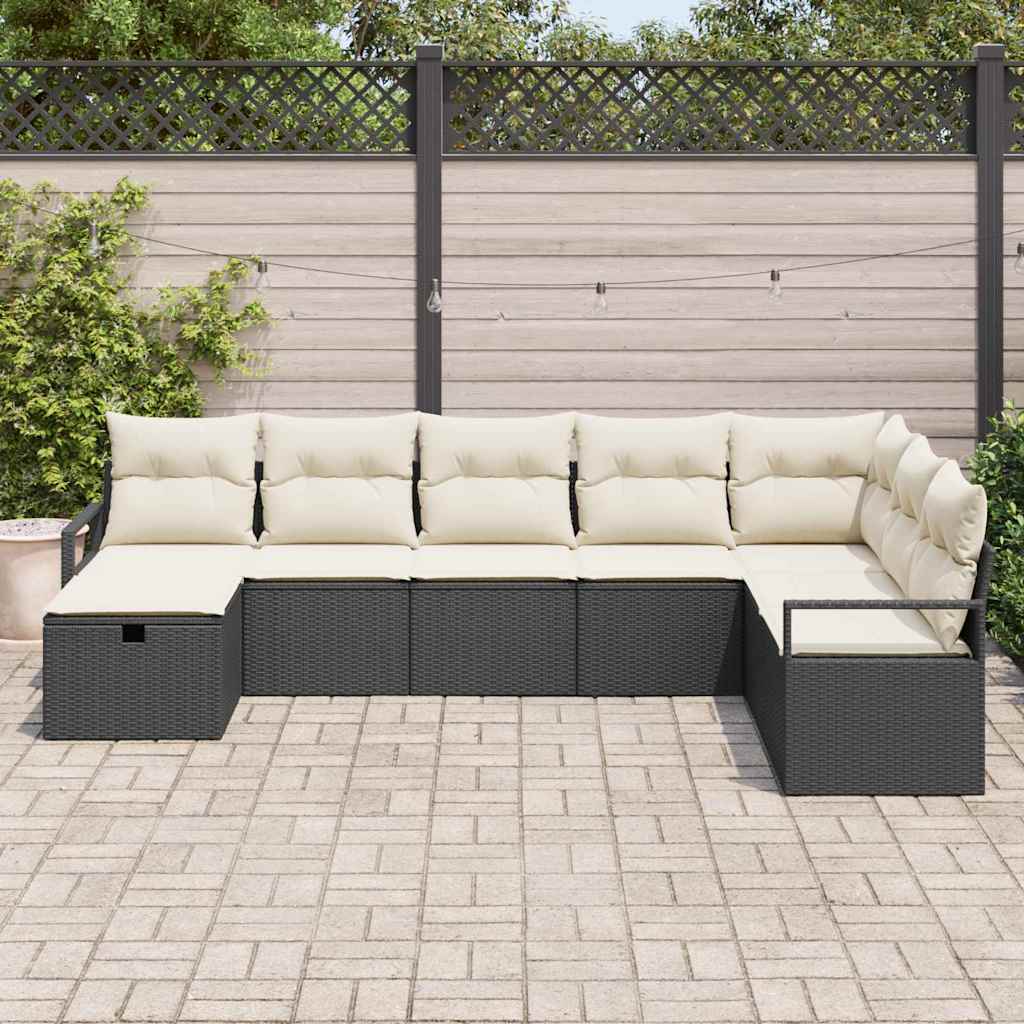 Soffset 8 St 8-Antal Sittplatser Och Kräm Konstrotting