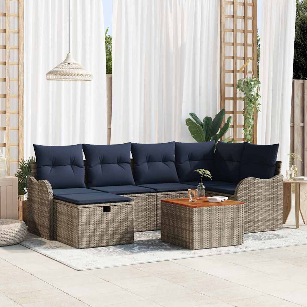 Trädgårdsoffset 7 St Grå Konstrotting