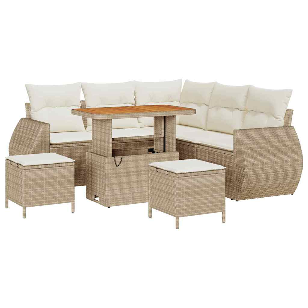 Trädgårdsoffset 8 St Beige Konstrotting