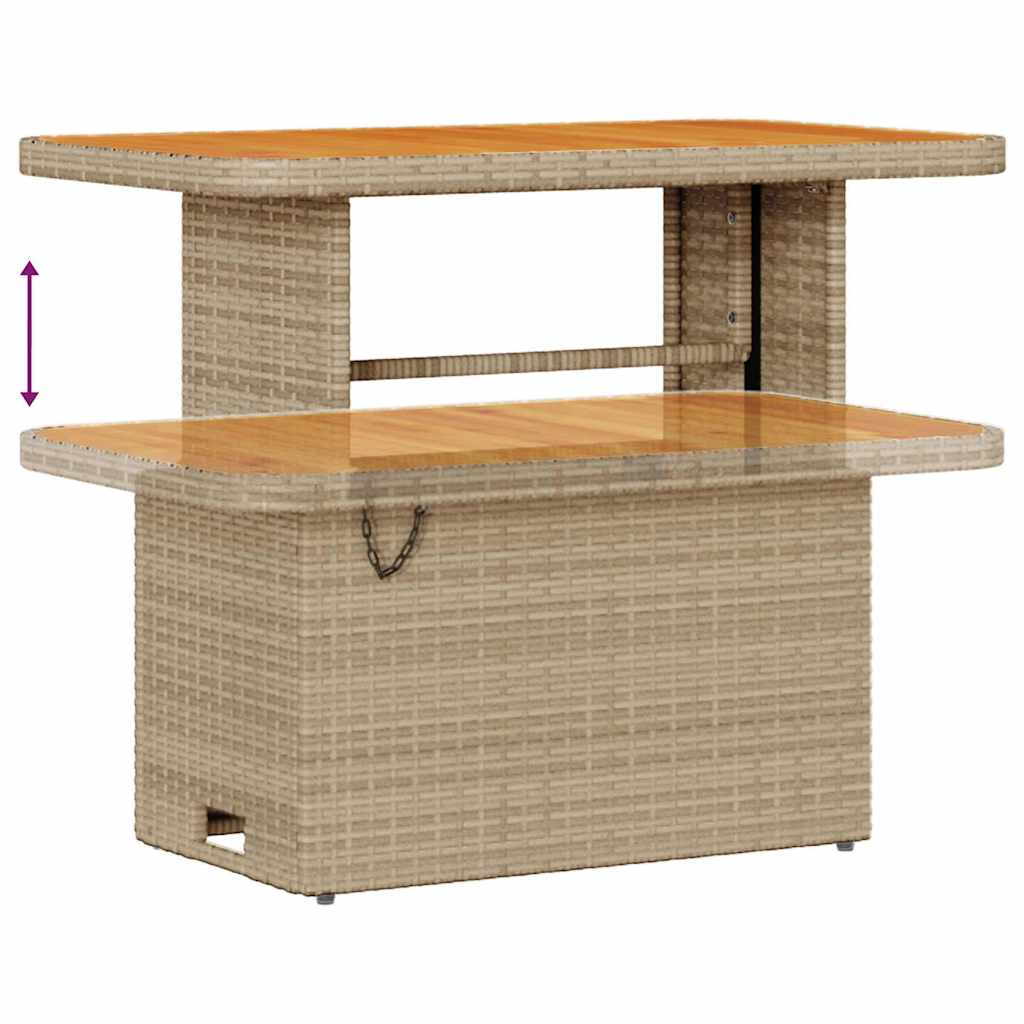 Trädgårdsoffset Med Kudde 12 Pcs Beige Konstrotting