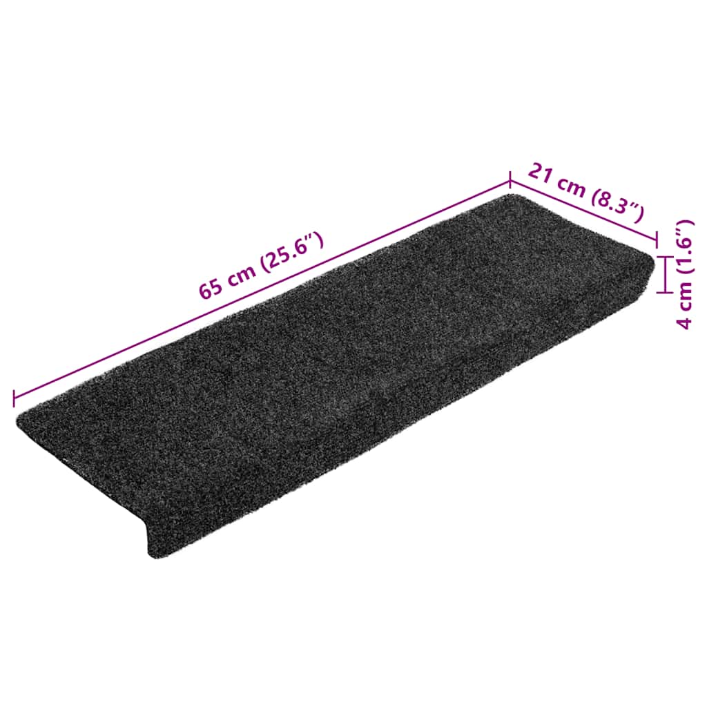 Trappmattor Självhäftande 20 St 65X21X4 Cm Rektangulär Kant