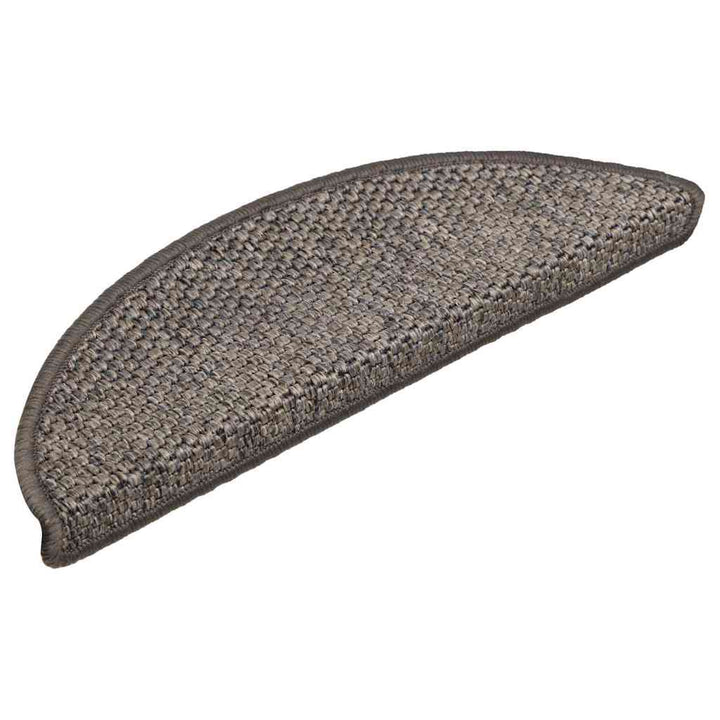 Trappmattor Självhäftande Sisal-Look 30 St 56X17X3Cm Grå Beige