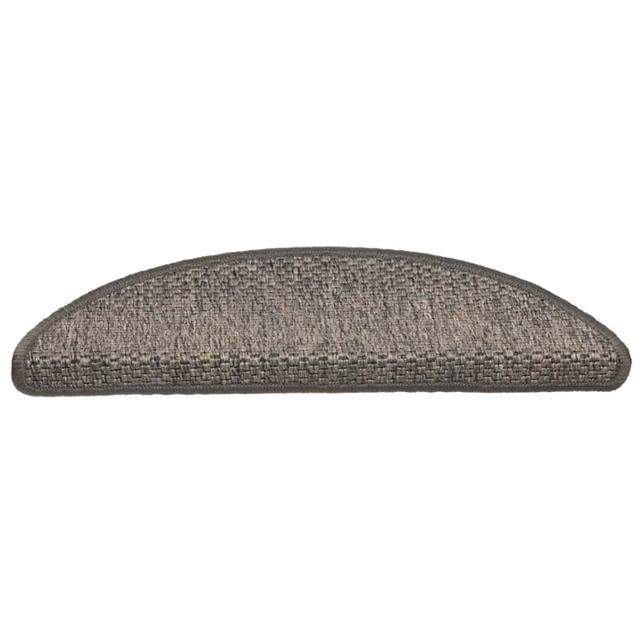 Trappmattor Självhäftande Sisal-Look 30 St 56X17X3Cm Grå Beige