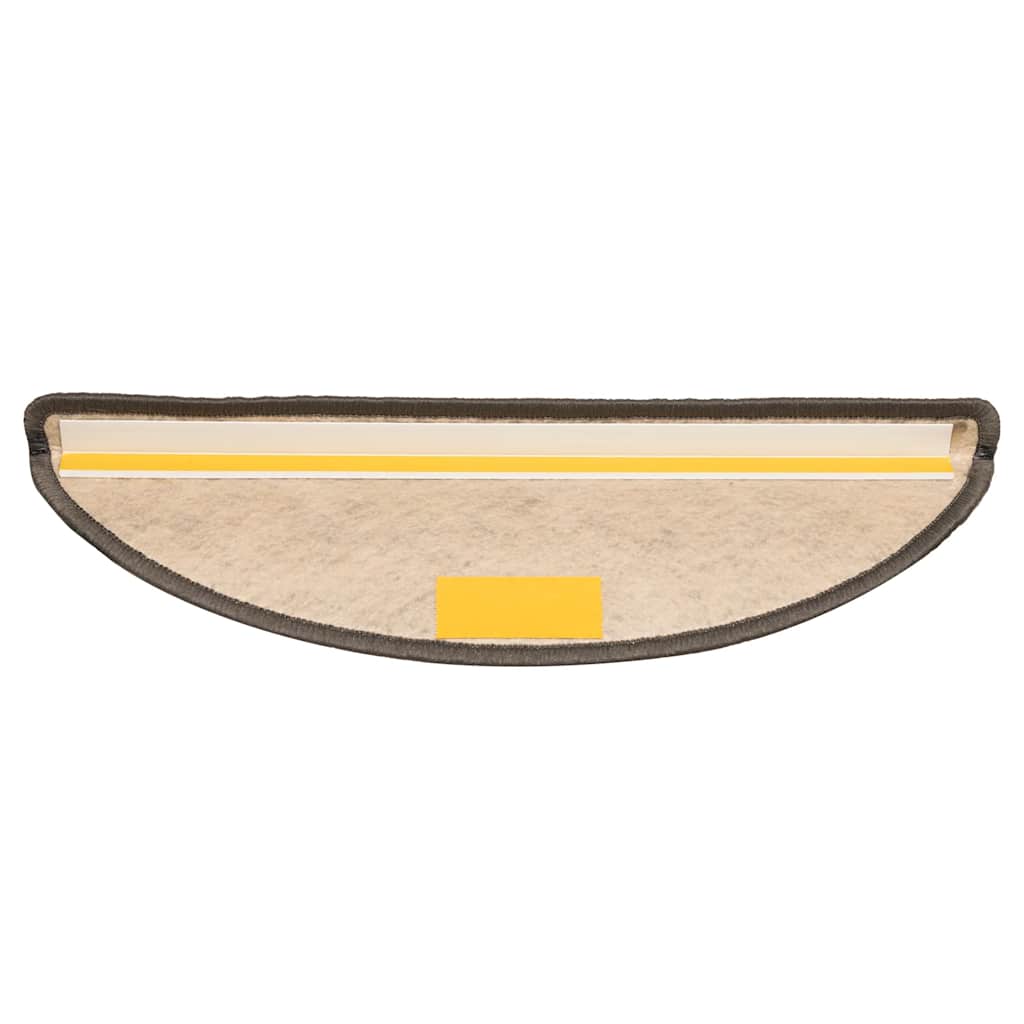 Trappmattor Självhäftande Sisal-Look 30 St 56X17X3Cm Grå Beige