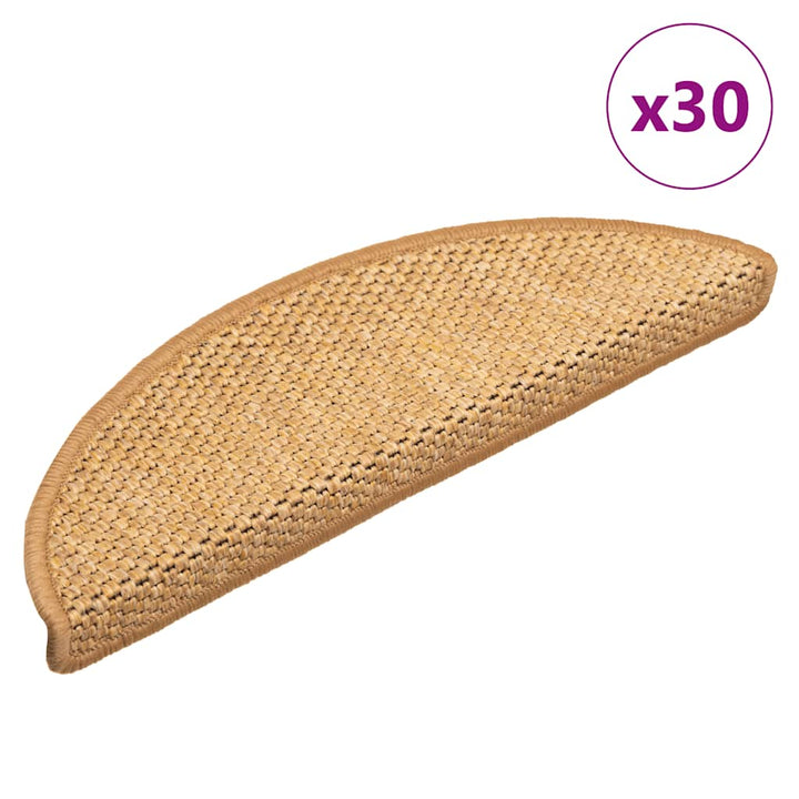 Trappmattor Självhäftande Sisal-Look 30 St Berber