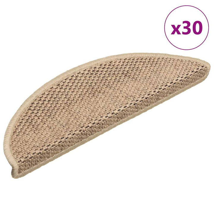 Trappmattor Självhäftande Sisal-Look 30 St Berber