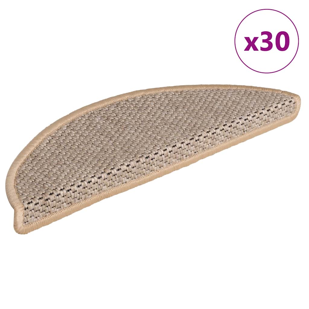 Trappmattor Självhäftande Sisal-Look 30 St Berber