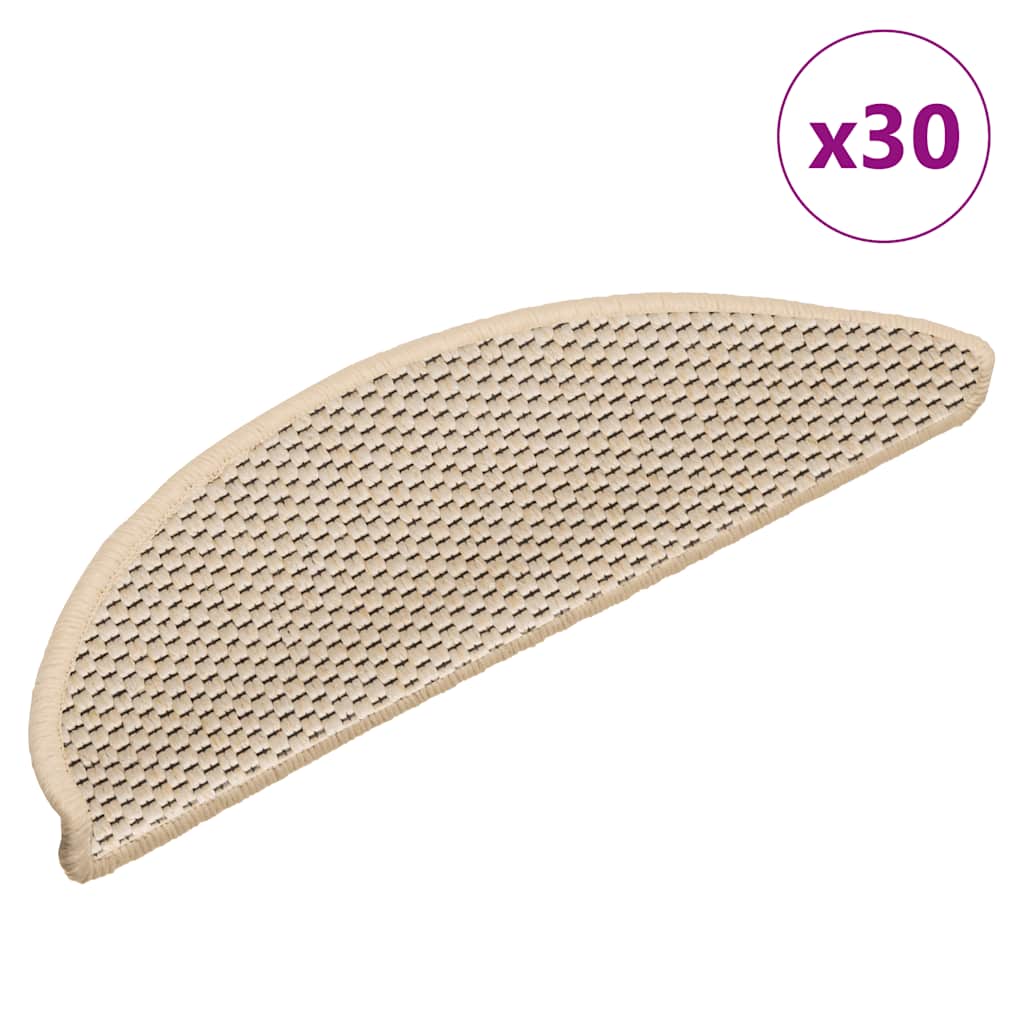 Trappmattor Självhäftande Sisal-Look 30 St Berber