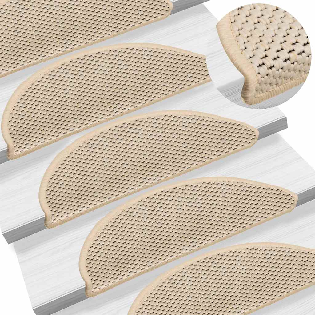 Trappmattor Självhäftande Sisal-Look 30 St Berber