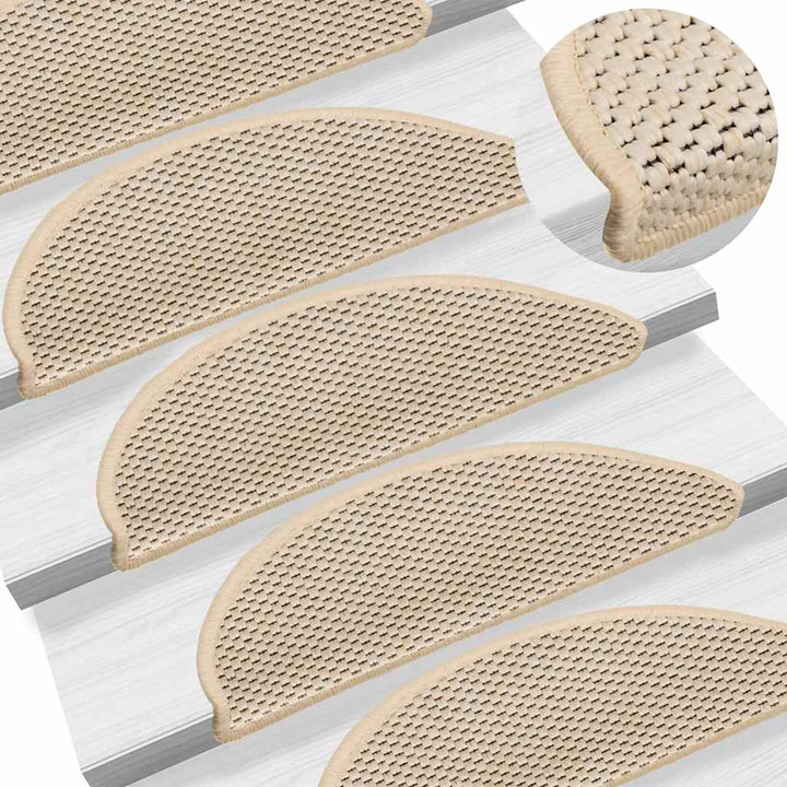 Trappmattor Självhäftande Sisal-Look 30 St Berber