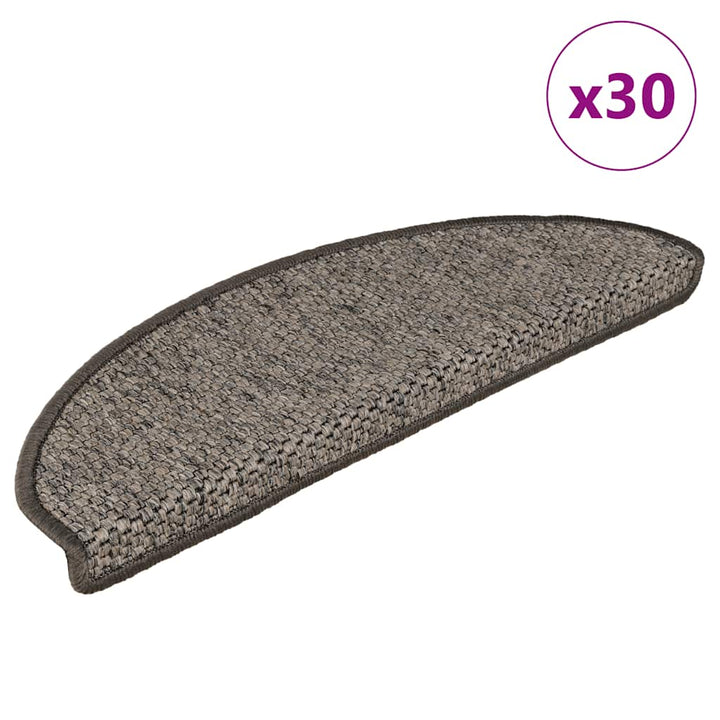 Trappmattor Självhäftande Sisal-Look 30 St Berber