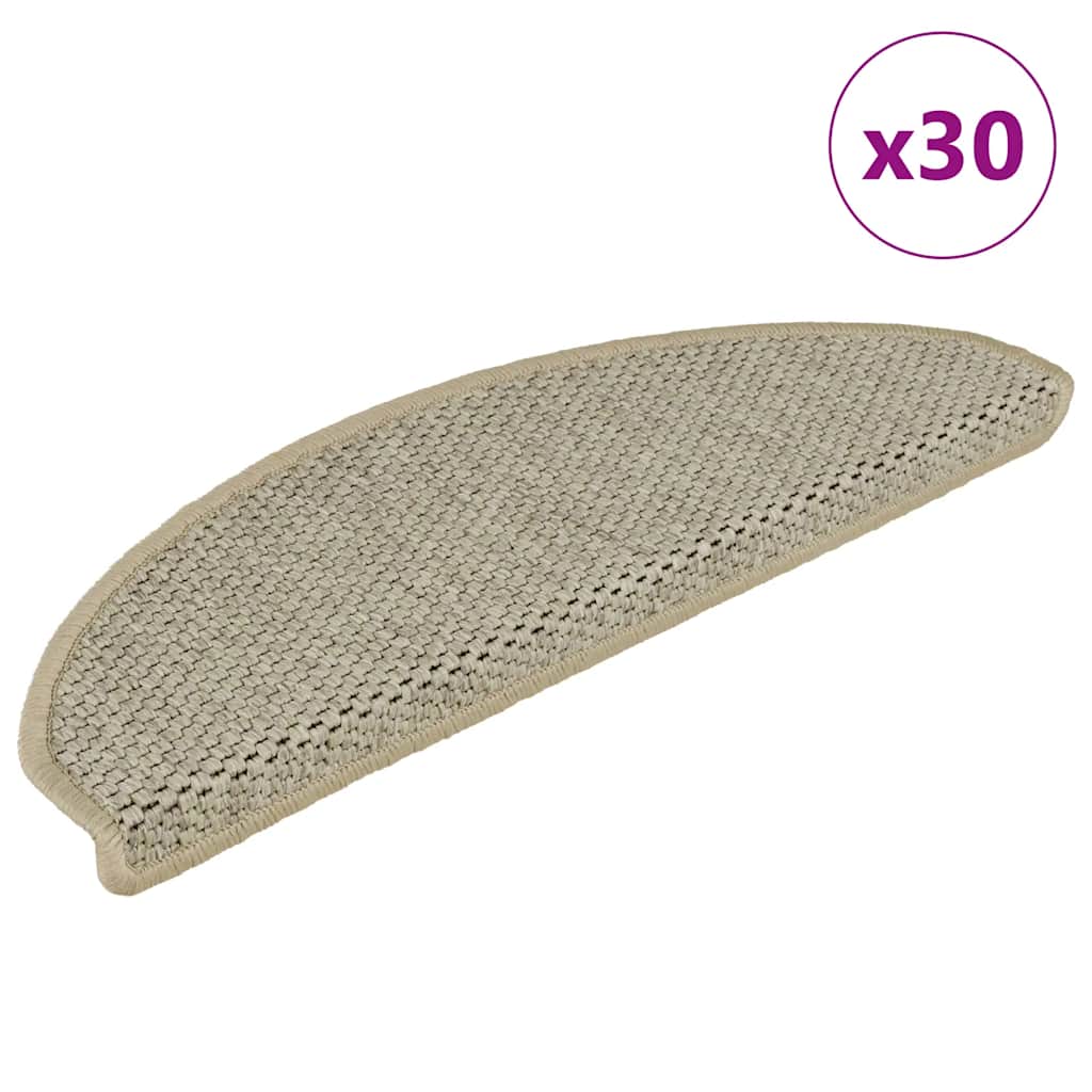 Trappmattor Självhäftande Sisal-Look 30 St Berber