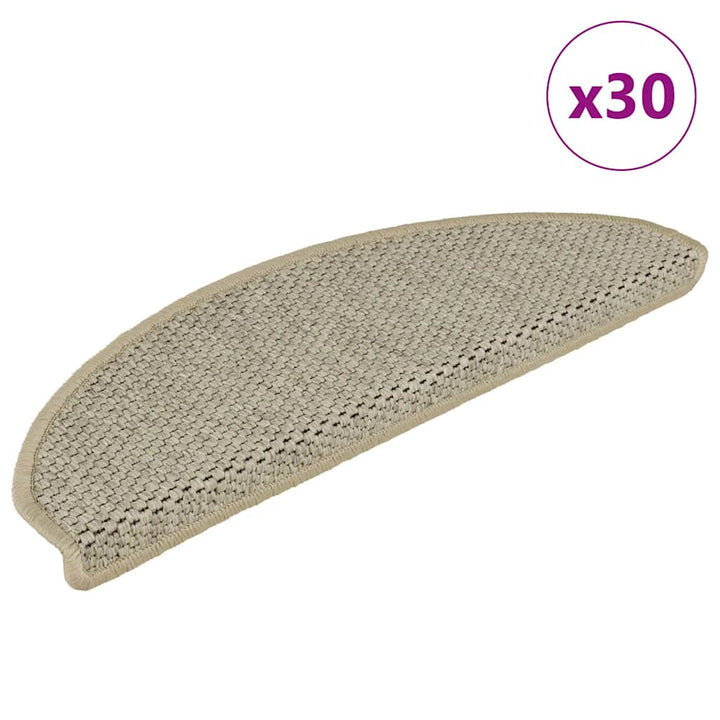 Trappmattor Självhäftande Sisal-Look 30 St Berber